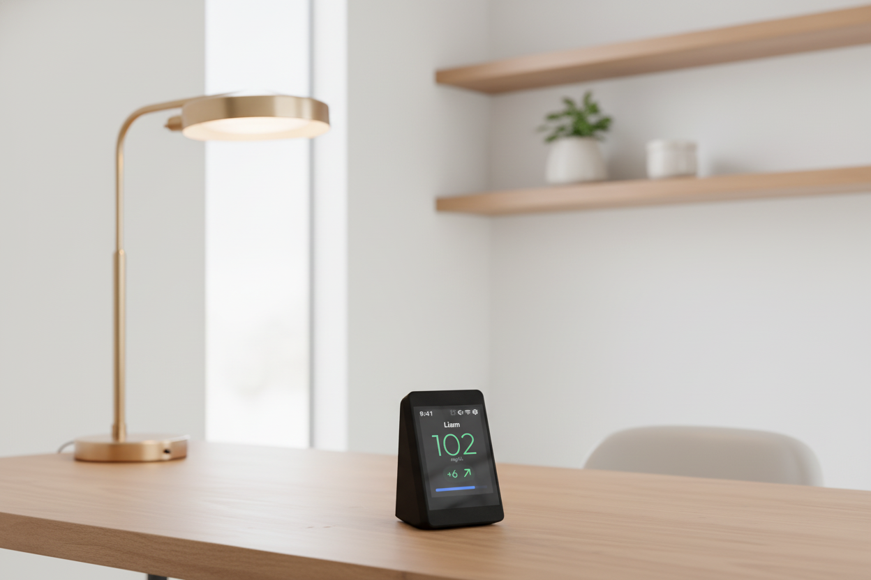 SugarHalo glucose display setup